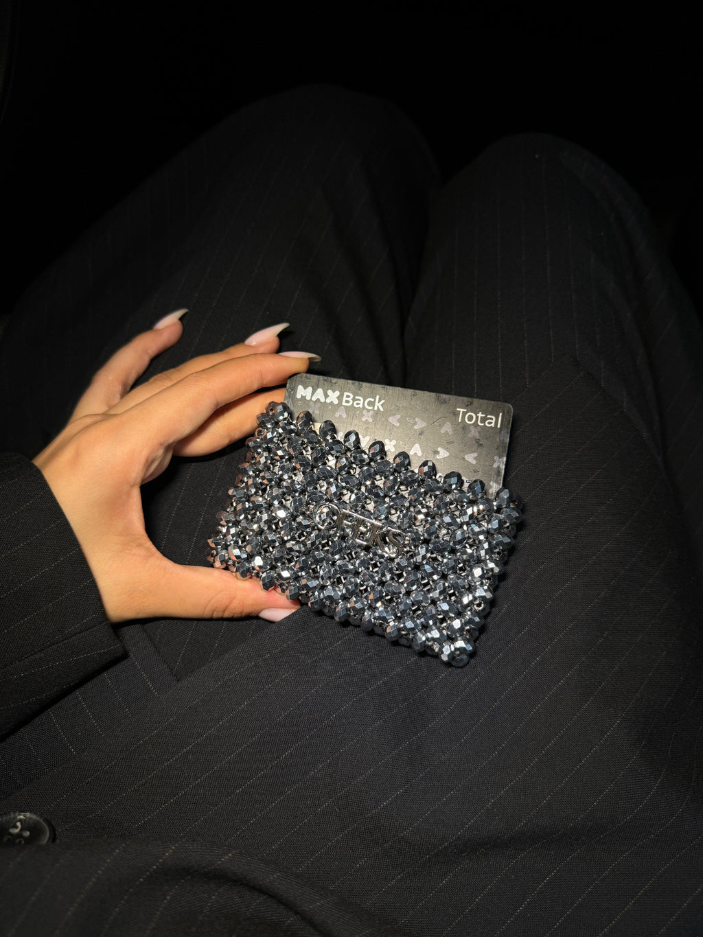 SILVER CARD HOLDER