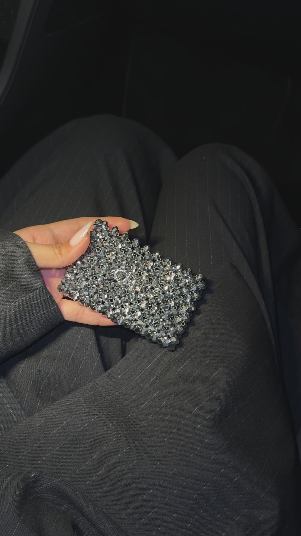 SILVER CARD HOLDER